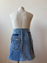 Load image into Gallery viewer, FOREST skirt - OOAK upcycled denim