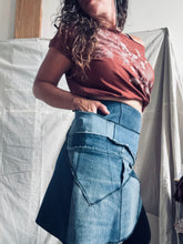 Load image into Gallery viewer, FOREST skirt - upcycled denim