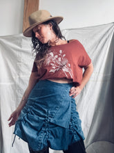 Load image into Gallery viewer, FOREST QUEEN skirt. - upcycled denim