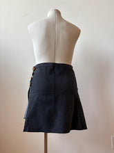 Load image into Gallery viewer, FOREST skirt - OOAK upcycled black denim