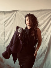 Load image into Gallery viewer, one-of-a-kind REVERE coat plum w/ print