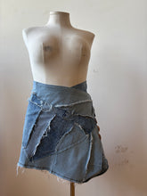 Load image into Gallery viewer, FOREST skirt - OOAK upcycled denim