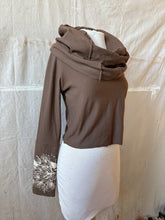 Load image into Gallery viewer, LUNAR SHRUG w/ screenprint