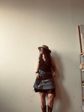 Load image into Gallery viewer, FOREST skirt - OOAK upcycled black denim