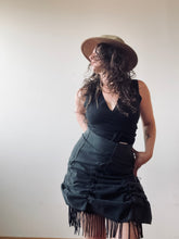 Load image into Gallery viewer, FOREST QUEEN skirt - OOAK upcycled black denim