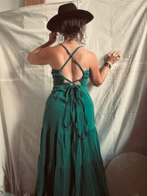 Load image into Gallery viewer, OPHELIA - Emerald linen & organic cotton blend