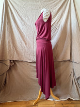Load image into Gallery viewer, WILLOW dress - Deep Cherry Bamboo Jersey