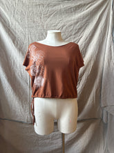 Load image into Gallery viewer, JOY - relaxed "T-shirt" design- Rust with floral