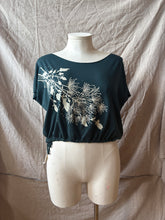 Load image into Gallery viewer, JOY - relaxed "T-shirt" design- Emerald with Prairie Floral