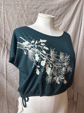 Load image into Gallery viewer, JOY - relaxed "T-shirt" design- Emerald with Prairie Floral