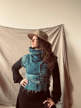 Load image into Gallery viewer, WINTER LILY - OOAK upcycled denim