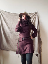 Load image into Gallery viewer, HIGH QUEEN COWL TUNIC- mahogany bamboo fleece