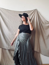 Load image into Gallery viewer, SEVILLA - hemp wrap skirt in Black
