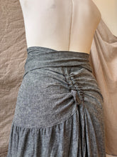 Load image into Gallery viewer, SEVILLA - hemp wrap skirt in Black