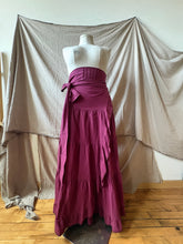 Load image into Gallery viewer, SEVILLA - cotton wrap skirt in Magenta