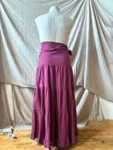 Load image into Gallery viewer, SEVILLA - cotton wrap skirt in Magenta