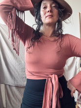 Load image into Gallery viewer, PHOENIX wrap-around top with fringe