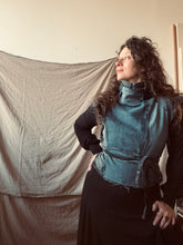 Load image into Gallery viewer, WINTER LILY - OOAK upcycled stretch denim