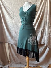 Load image into Gallery viewer, DALIA with Fringe - Pine with Hibiscus