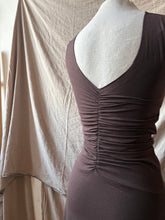 Load image into Gallery viewer, DALIA with Fringe - Chocolate Brown with Feathers