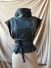 Load image into Gallery viewer, WINTER LILY - OOAK upcycled stretch denim