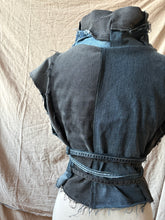 Load image into Gallery viewer, WINTER LILY - OOAK upcycled stretch denim