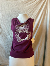 Load image into Gallery viewer, SUMMER DAZE tank - Wine with Spirographs