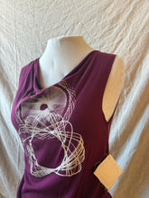 Load image into Gallery viewer, SUMMER DAZE tank - Wine with Spirographs