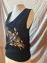 Load image into Gallery viewer, SUMMER DAZE tank - Black with Prairie Floral