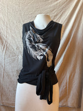 Load image into Gallery viewer, SUMMER POET- Black with Feathers