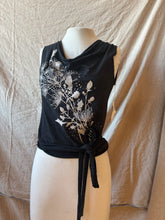 Load image into Gallery viewer, SUMMER POET- Black with Prairie Floral