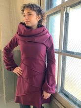 Load image into Gallery viewer, HIGH QUEEN COWL TUNIC- mahogany bamboo fleece