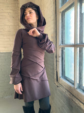 Load image into Gallery viewer, HIGH QUEEN COWL TUNIC- mahogany bamboo fleece