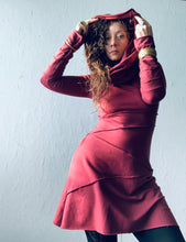 Load image into Gallery viewer, HIGH QUEEN COWL TUNIC- mahogany bamboo fleece