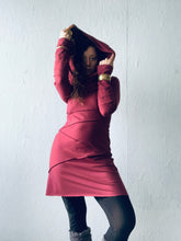 Load image into Gallery viewer, HIGH QUEEN COWL TUNIC- mahogany bamboo fleece