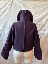 Load image into Gallery viewer, one-of-a-kind REVERE coat plum w/ print
