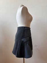 Load image into Gallery viewer, FOREST skirt - OOAK upcycled black denim
