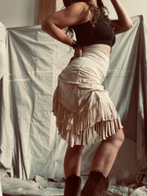 Load image into Gallery viewer, SUNRISE - double fringe skirt
