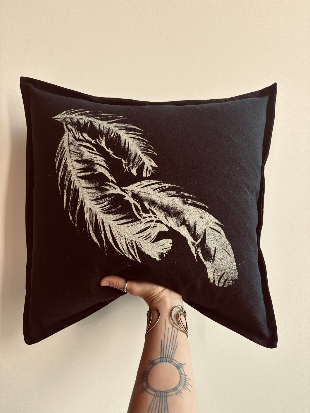 FEATHER throw pillow case