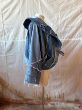 Load image into Gallery viewer, one-of-a-kind REVERE reclaimed denim coat
