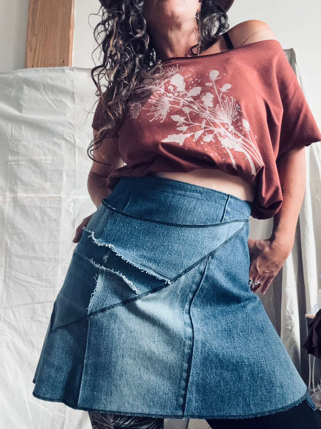 FOREST skirt - upcycled denim
