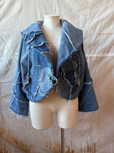 Load image into Gallery viewer, one-of-a-kind REVERE reclaimed denim coat
