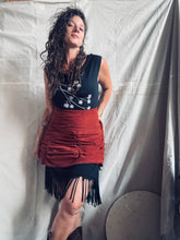 Load image into Gallery viewer, FOREST QUEEN skirt - stretch rust corduroy
