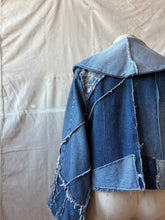 Load image into Gallery viewer, one-of-a-kind REVERE reclaimed denim coat
