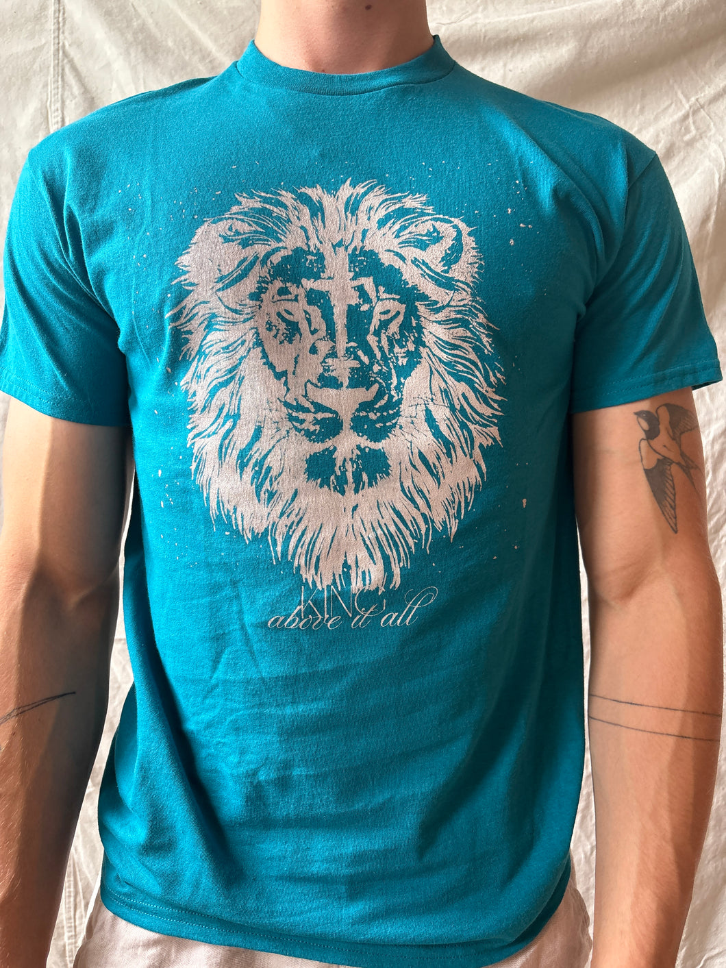 MENS COTTON T-SHIRT -original lion print