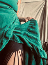 Load image into Gallery viewer, OPHELIA - Emerald linen &amp; organic cotton blend

