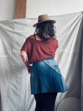Load image into Gallery viewer, FOREST skirt - upcycled denim
