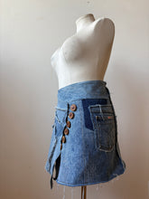 Load image into Gallery viewer, FOREST skirt - OOAK upcycled denim
