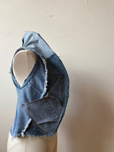 Load image into Gallery viewer, OOAK VEST - upcycled denim
