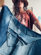 Load image into Gallery viewer, FOREST skirt - upcycled denim
